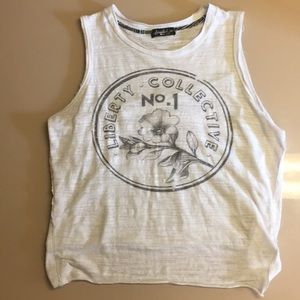 loose white tank top